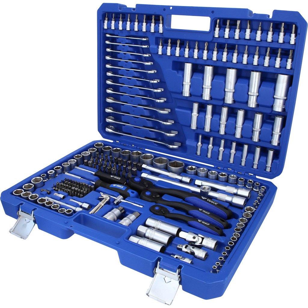 Muciņu komplekts, 216 gab., 1/4", 3/8", 1/2" (BT023216, KS TOOLS)