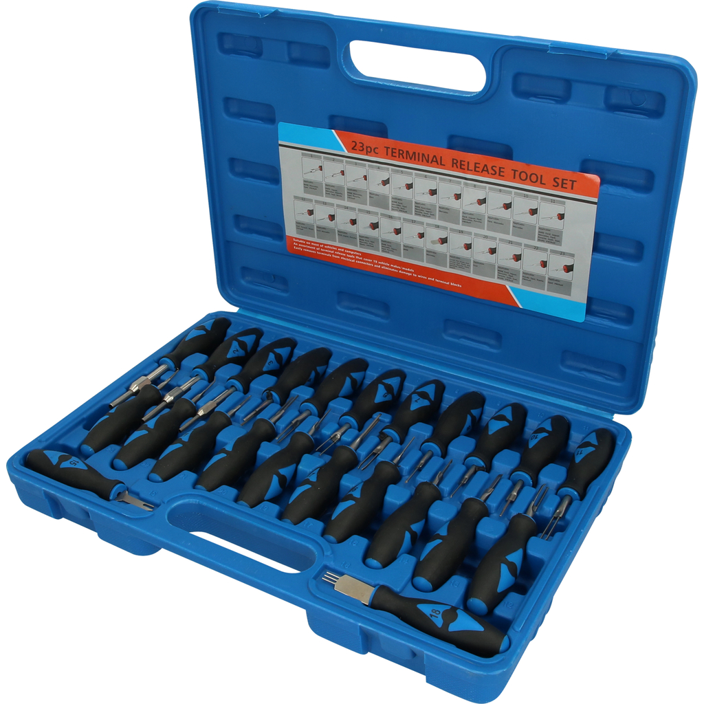 MASTER universalus kontaktų išėmimo įrankių rinkinys, 23 vnt. (BT511100, KS TOOLS)