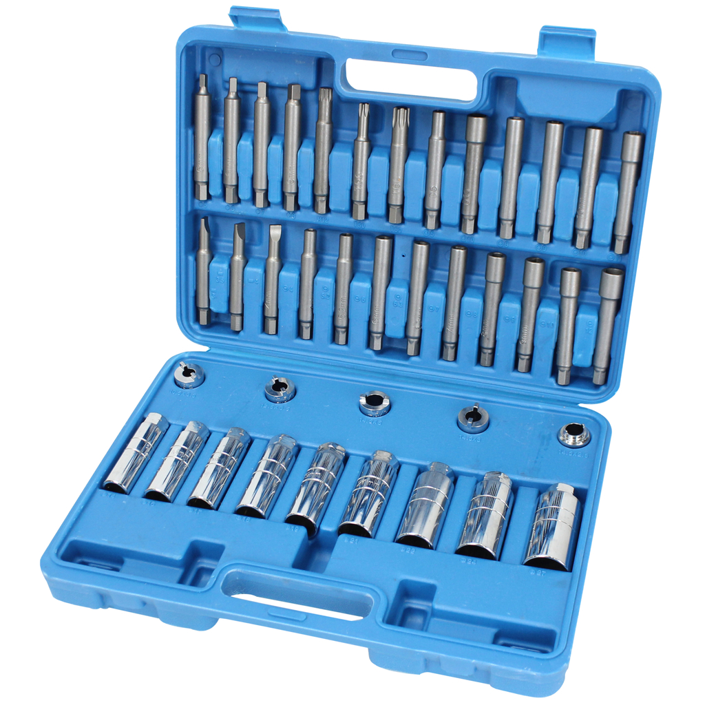 Strut and shock absorber installation tool set, 39 pcs (BT651050, KS TOOLS)