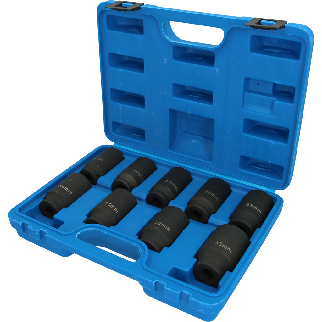 9-pcs. Axle nut socket set (BT671000, KS TOOLS)