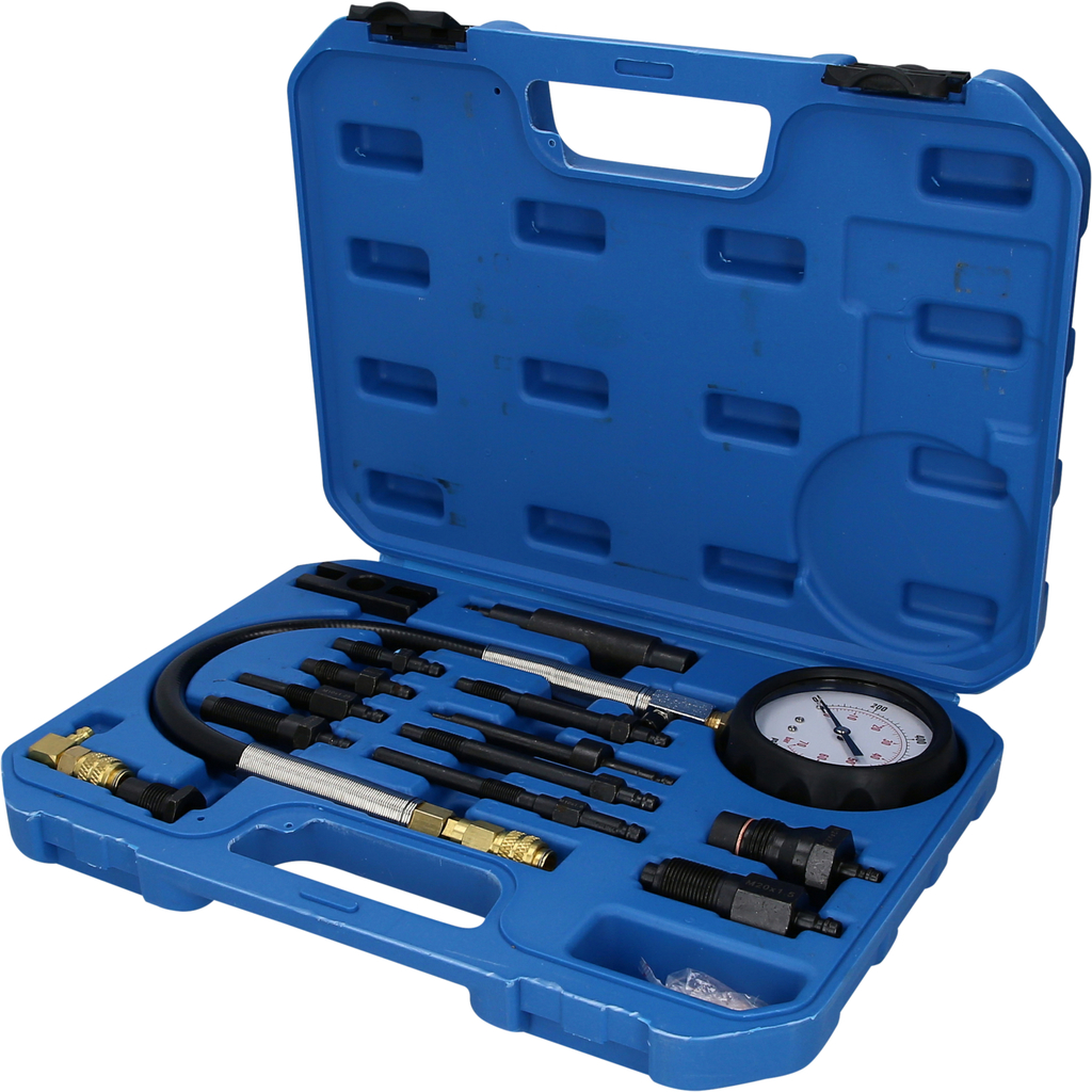 Dyzelinio variklio kompresijos matavimo rinkinys, 13 vnt. (BT581050, KS TOOLS)