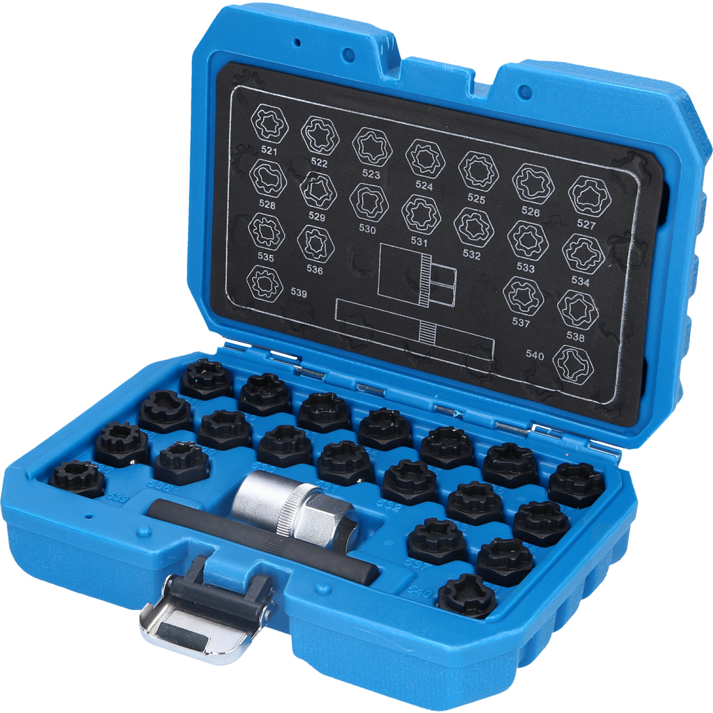 Ratų veržlių galvučių rinkinys VAG, 22 vnt. (BT691390, KS TOOLS)