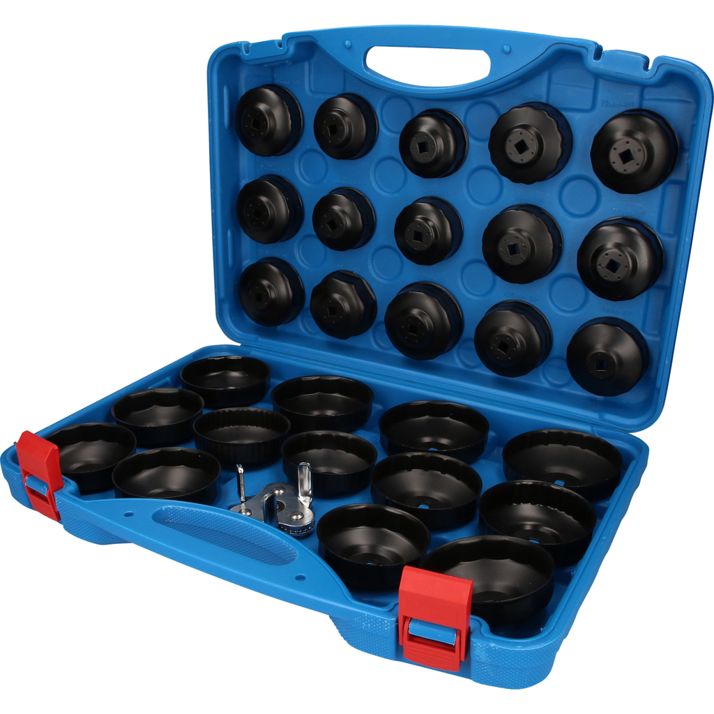 Alyvos filtrų dangtelių raktų rinkinys, 30 vnt. (BT711050, KS TOOLS)