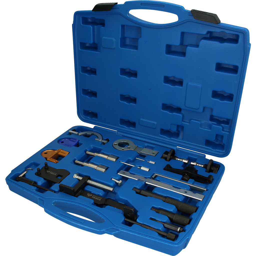 Engine timing tool set for Opel/Vauxhall 1.9 DT/1.9 DTH, 21 pcs (BT594350, KS TOOLS)