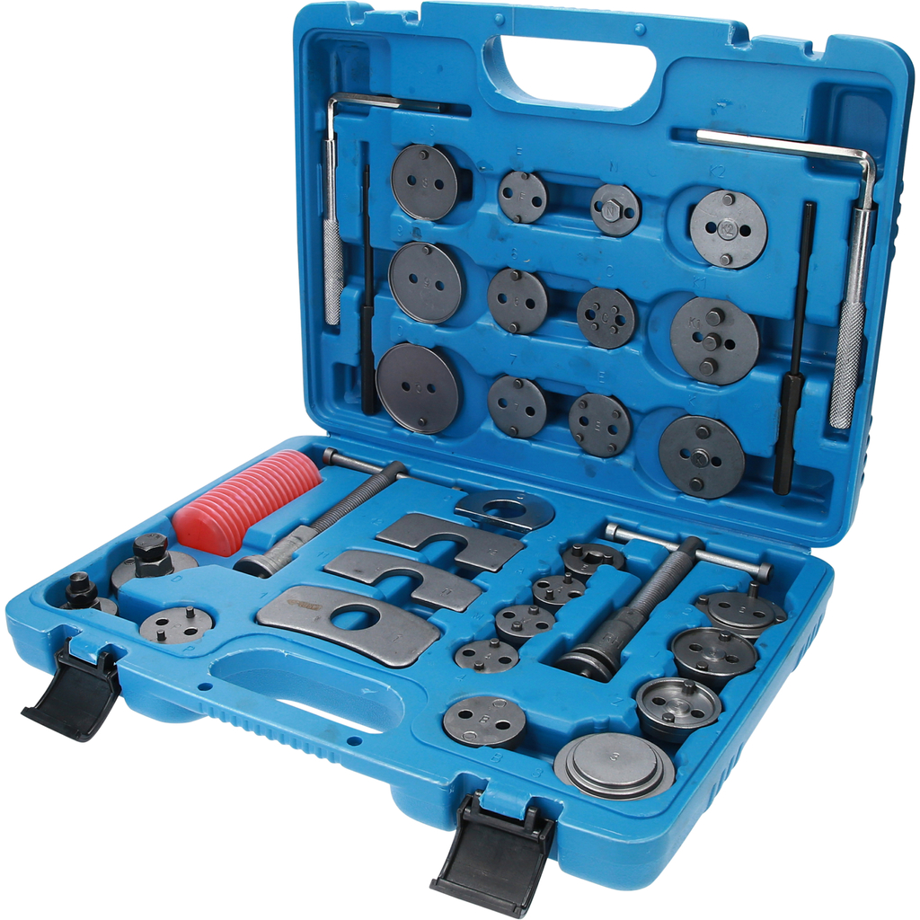 Bremžu suportu virzuļu atgriešanas instrumentu komplekts, 35 gab. (BT701050, KS TOOLS)