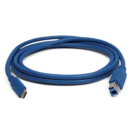 Vads USB C – USB B (3.1), 1,8 m, zils (TA577, PICO)