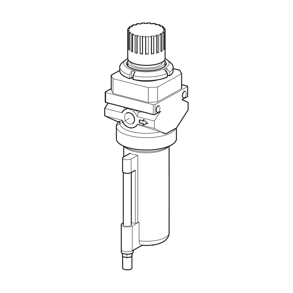 Air filter FRP 1/4 in. (B0140000, RAVAGLIOLI)