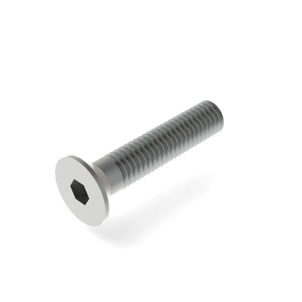 Countersunk socket head screw M6x25 UNI 5933 zinc-plated (B1362400, RAVAGLIOLI)