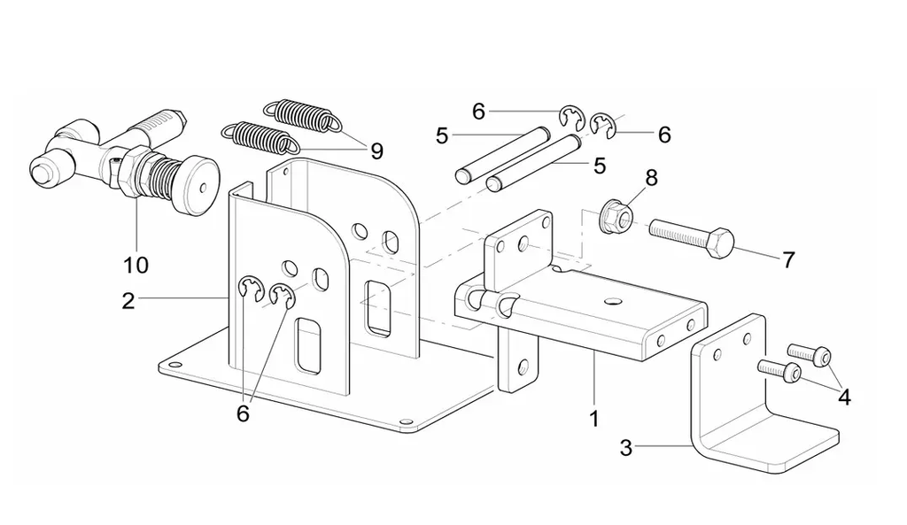 Juodai dažytas pripūtimo pedalas (B4102100, RAVAGLIOLI)