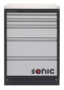 Instrumentu skapis ar 5 atvilktnēm 674x962x500 mm (47640, SONIC)