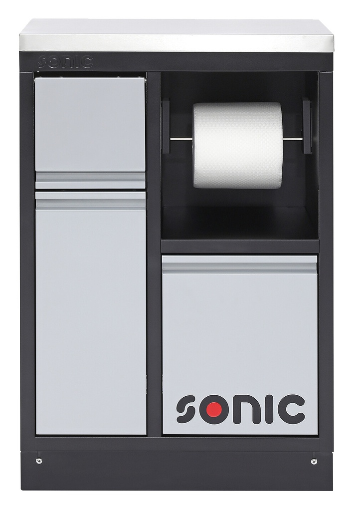 Cabinet with paper roll holder and waste bin (47649, SONIC)
