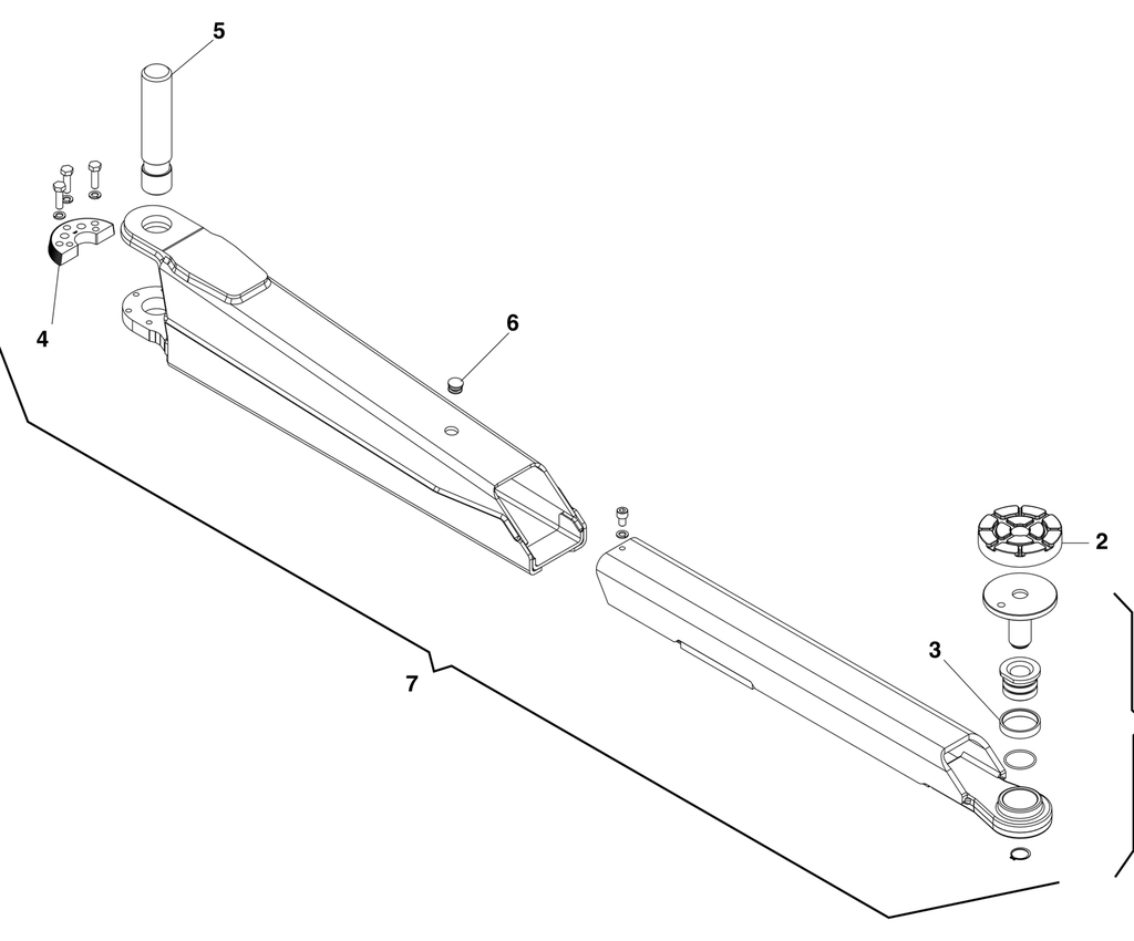 Lift long arm, KPX35 (047390050, RAVAGLIOLI)