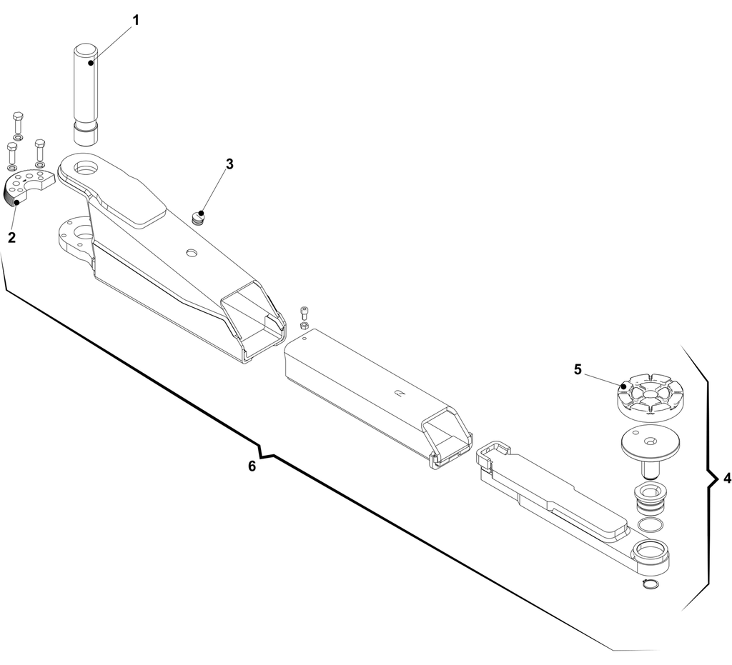 Pacēlāja īsā roka, KPX42 (047390380, RAVAGLIOLI)