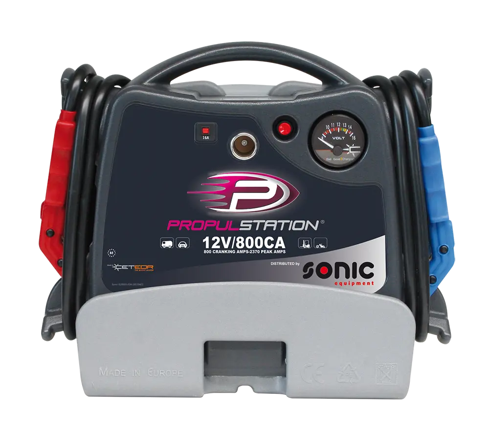 Battery jump starter DC 12V 800CA with charging station (48114, SONIC)