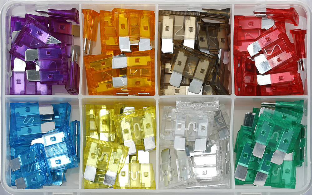 Automotive fuse assortment, 80 pcs (4822335, SONIC)