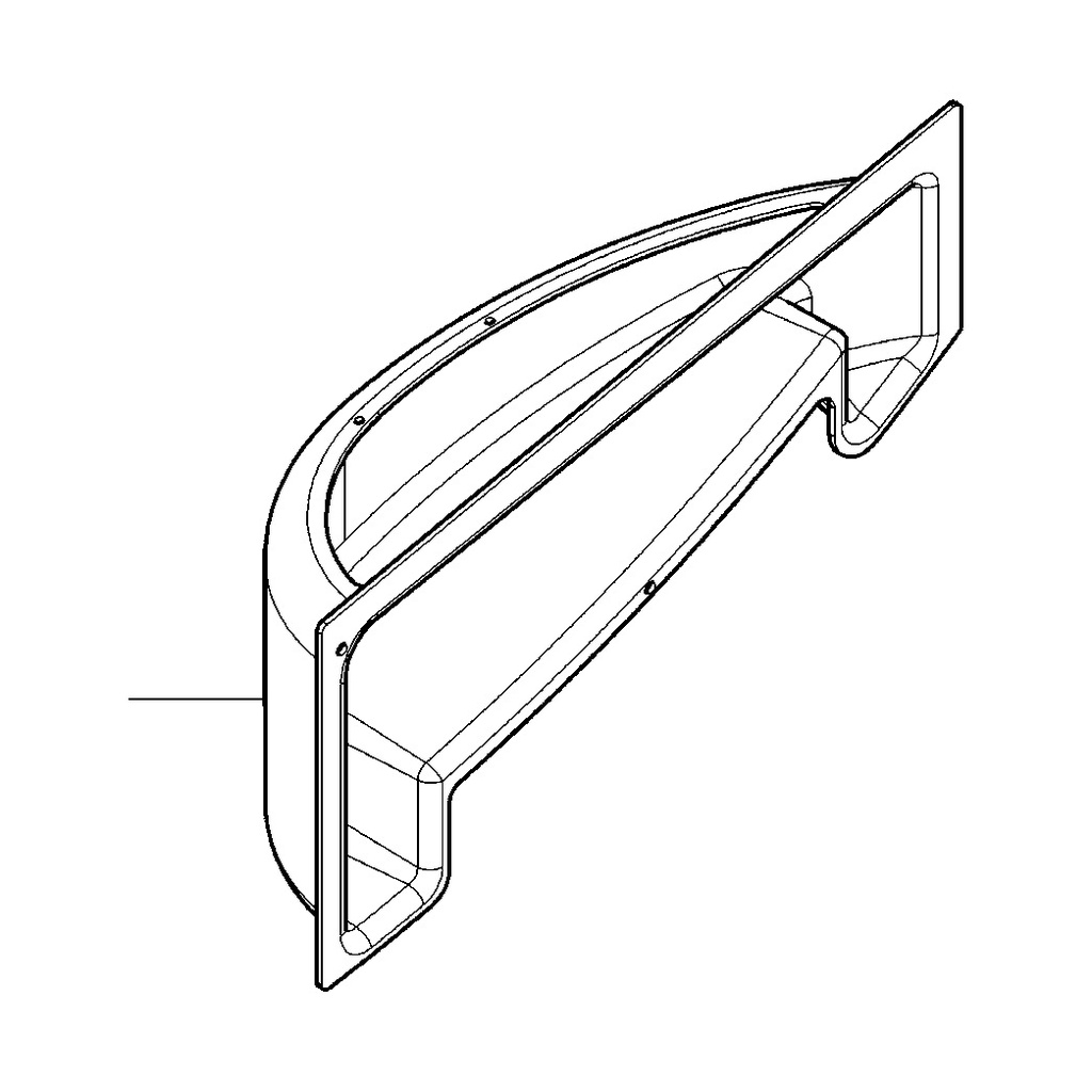 Lower extension cover G4 (129715370, RAVAGLIOLI)