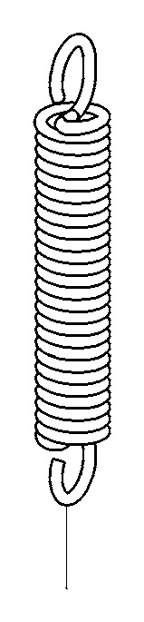 Traukos spyruoklė, cinkuota (129717310, RAVAGLIOLI)