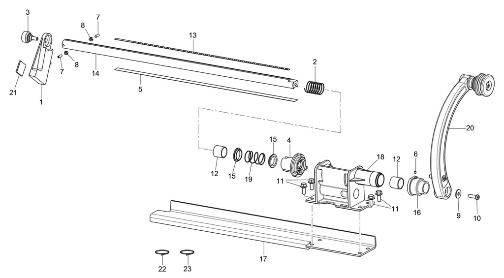 Atstumo kalibravimo mazgas 30 col. (130192100, RAVAGLIOLI)