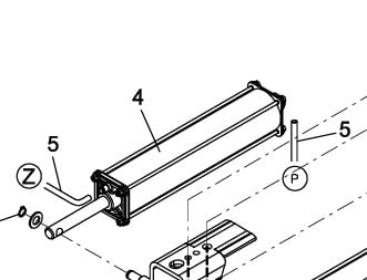 Pneumatic spindle cylinder assembly (140891630, RAVAGLIOLI)