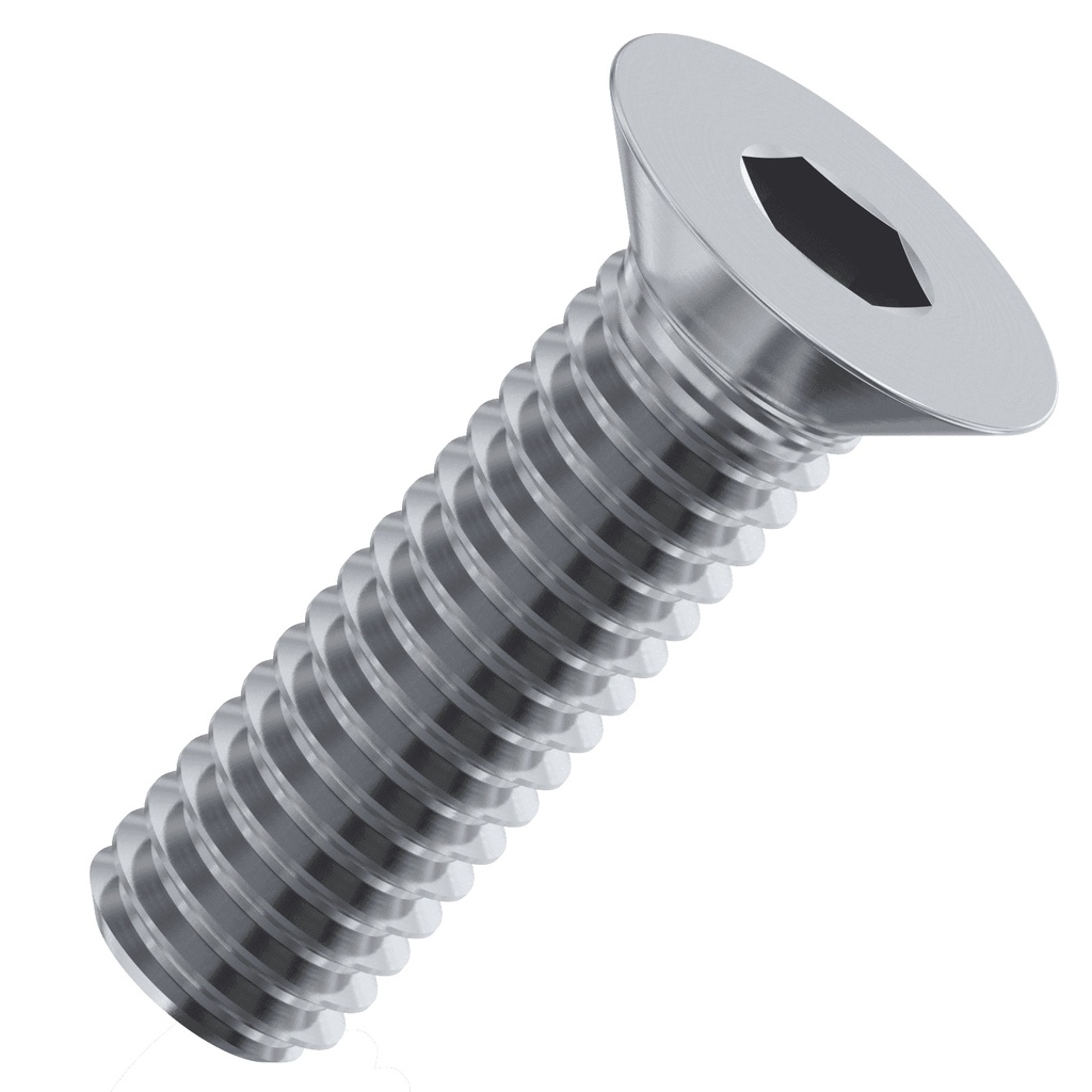 Countersunk hex socket head screw M6x40, UNI 5933, zinc plated (209094, RAVAGLIOLI)