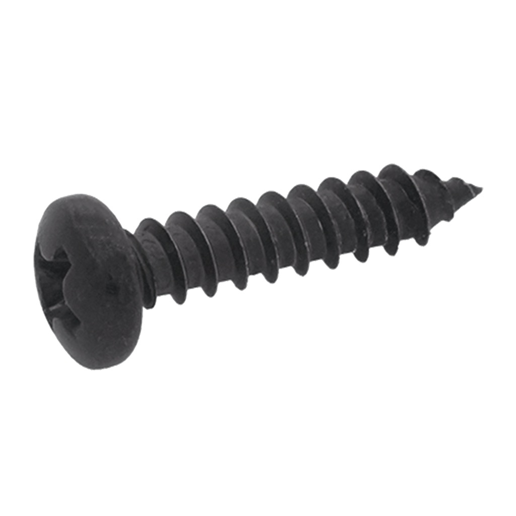 Specialus juodai cinkuotas varžtas TCB su kryžmine išdroža 3,5 x 10 mm (220324, RAVAGLIOLI)