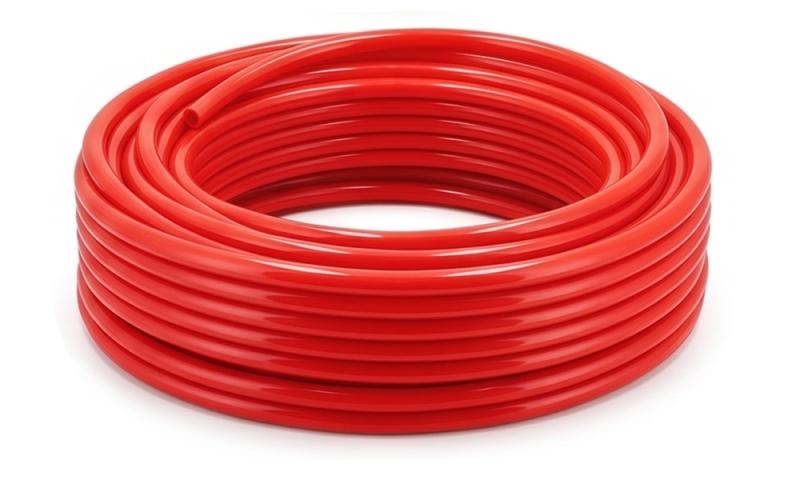 Raudonas Rilsan PA12 vamzdelis 6x4 mm S40 (317014, RAVAGLIOLI)