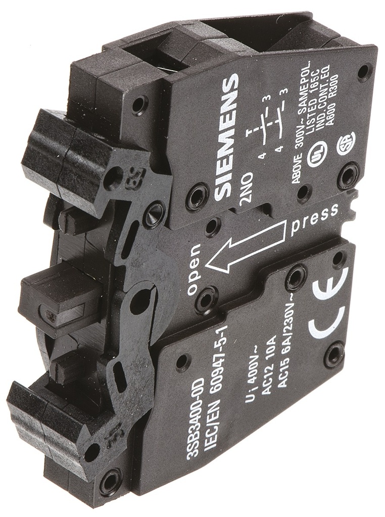 Contact block 2NO 3SB3400-0D (517247, RAVAGLIOLI)