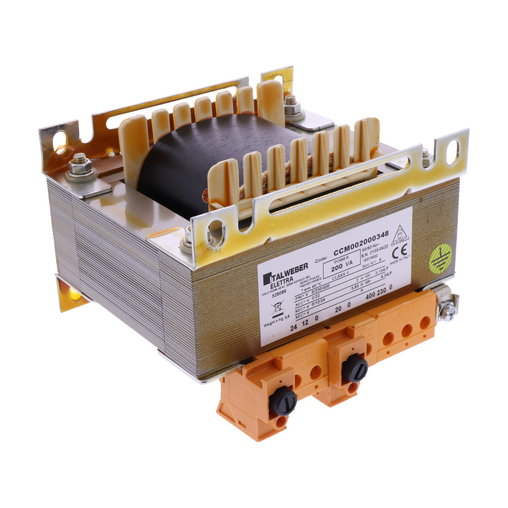 Transformatorius 200 VA, 230/400 V – 0-20/0-24 V (528086, RAVAGLIOLI)