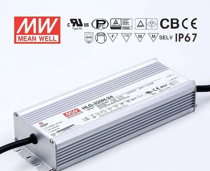 Barošanas bloks Mean Well HLG-320H-24, 320 W 24 V (569073, RAVAGLIOLI)