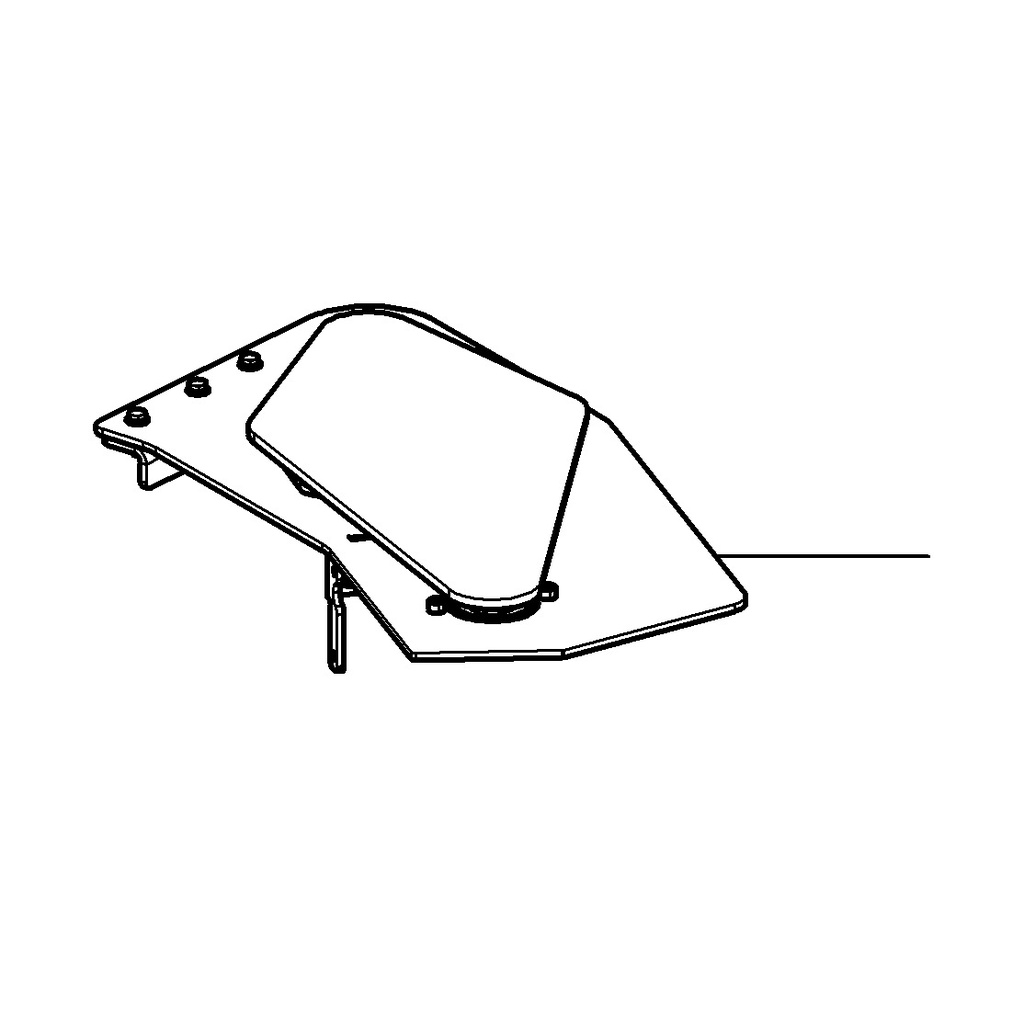 Support assembly with pinions (710592310, RAVAGLIOLI)