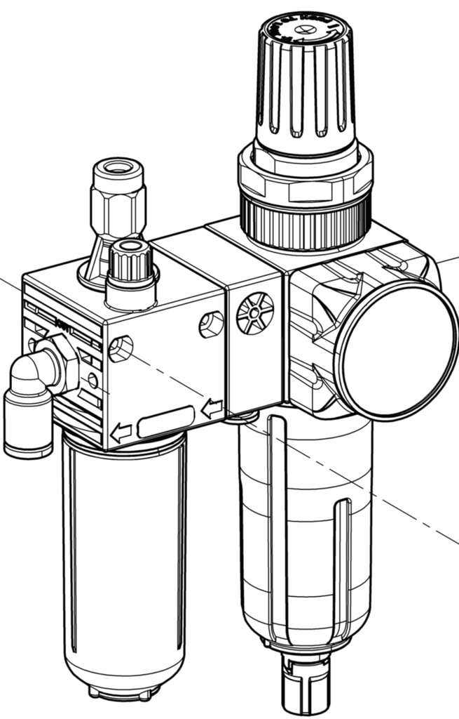 Filter-regulator-lubricator unit spare parts kit (730071300, RAVAGLIOLI)