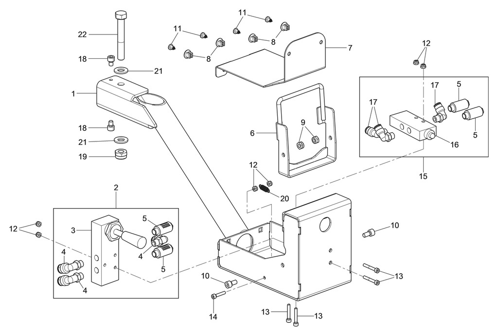 Control arm assembly (730093821, RAVAGLIOLI)