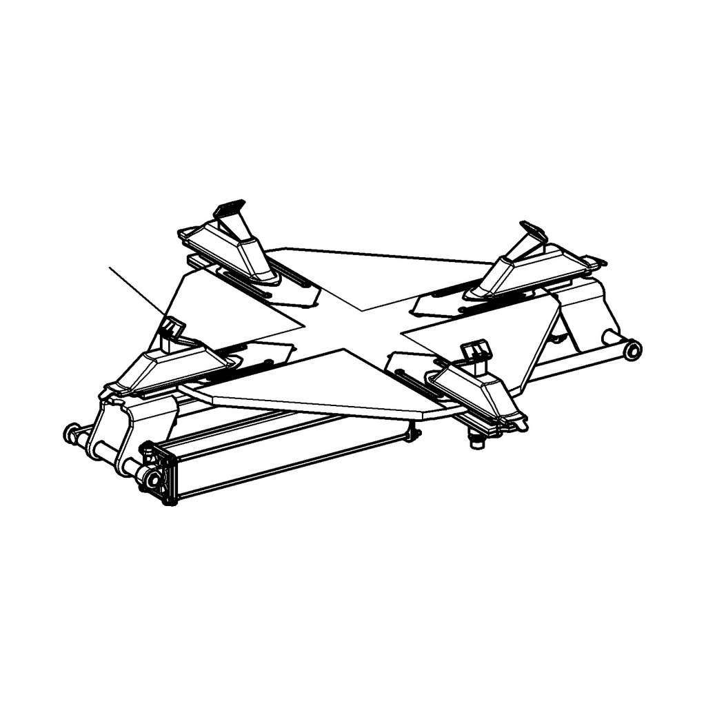 Square chucking table assembly 10-22 in. (730094620, RAVAGLIOLI)