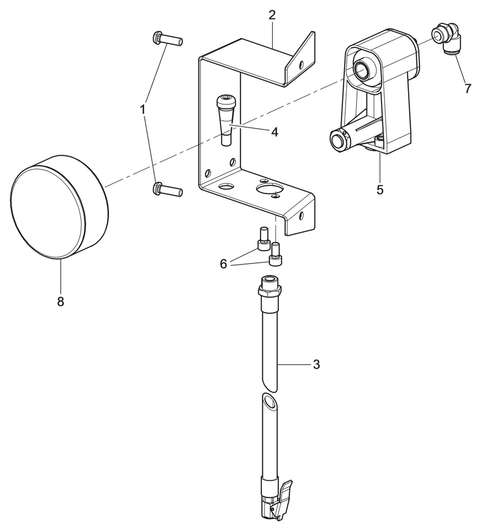 Pressure gauge kit (730097660, RAVAGLIOLI)