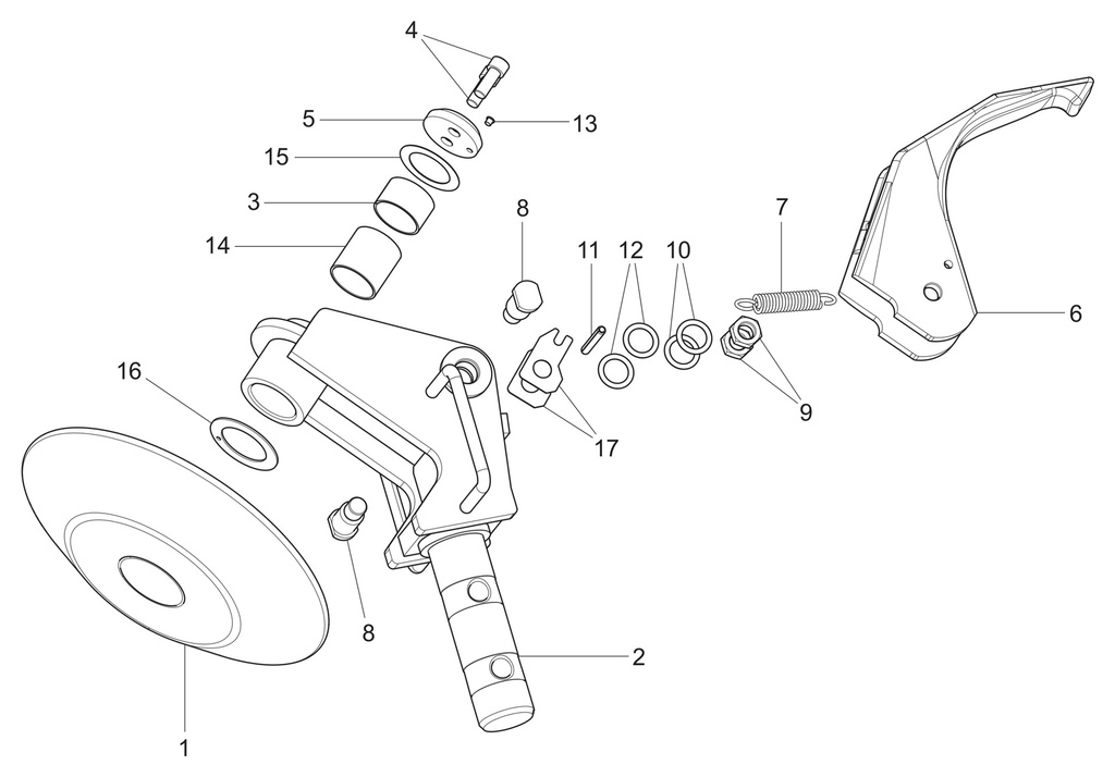 Tool assembly with handles (750590230, RAVAGLIOLI)