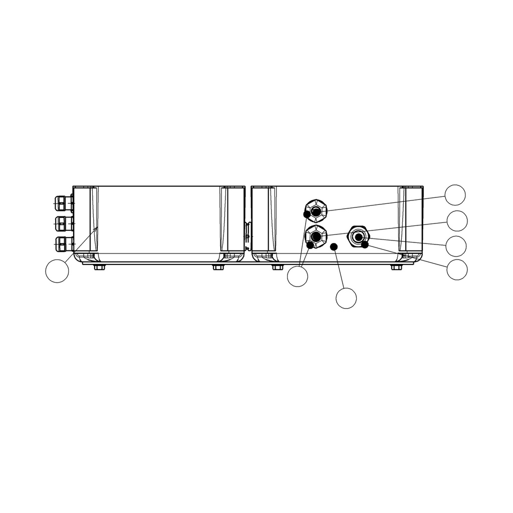 Kreisā elektrosadales skapja kārba BTH (752223061, RAVAGLIOLI)