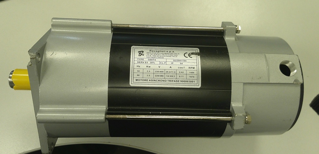 Electric motor G90L4 B14 3.5 kW 230/400 V 50/60 Hz S3 (900003001, RAVAGLIOLI)
