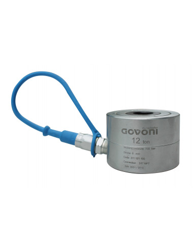 Hydraulic cylinder 12 t, steel, 8 mm stroke, quick connection (GO1012Q, GOVONI)