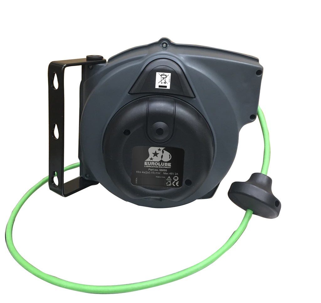 LAN cable reel, 15 m (55050, EUROLUBE)