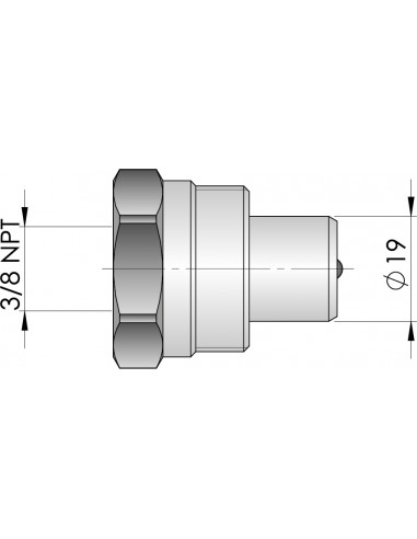 Hidraulinis cilindras 32 t, plieninis, eiga 50 mm (GO1032, GOVONI)