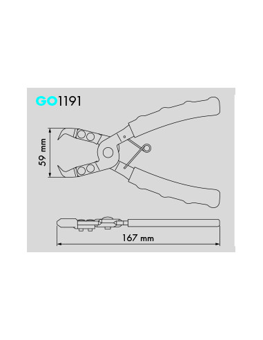 Push pin pliers n.1 (GO1191, GOVONI)