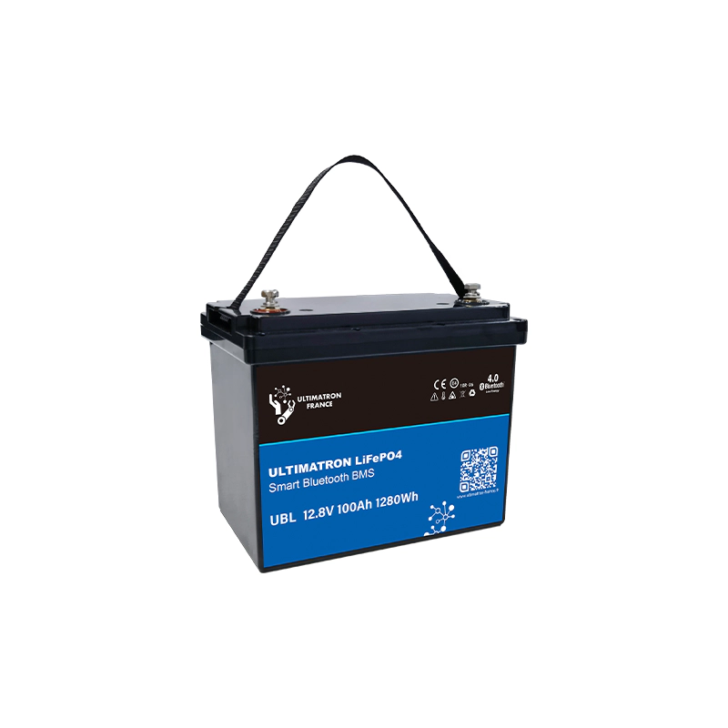 Lithium battery LiFePO4 12.8V 100Ah with Bluetooth and smart BMS (UBL-12-100-PRO, ULTIMATRON)