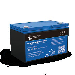 AGM deep-cycle solar battery 12 V 100 Ah (JM-12-100, ULTIMATRON)