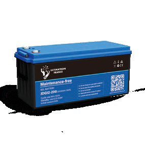Gel deep cycle solar battery 12V 200Ah (JDG-12-200, ULTIMATRON)