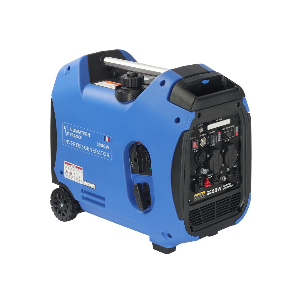 Inverterinis generatorius 3,5 kW benzininis su elektriniu starteriu (ULT-3800-EU, ULTIMATRON)