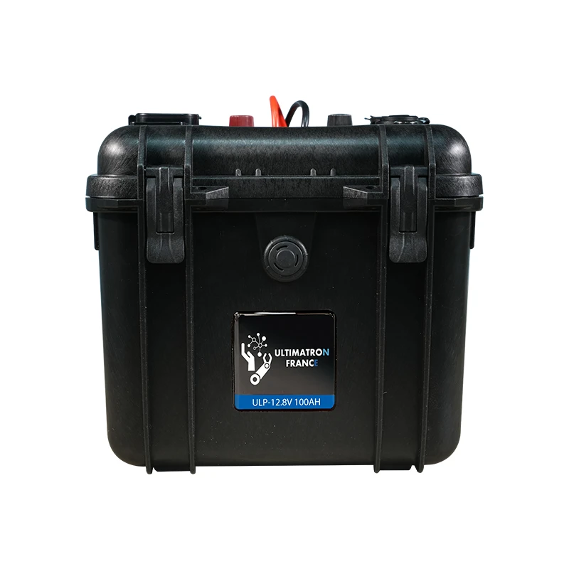 Nešiojamas hermetiškas ličio akumuliatorius LiFePO4 12,8 V 100 Ah su Bluetooth ir ekranu (ULP-12-100, ULTIMATRON)