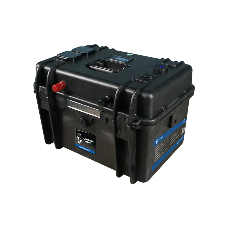 Nešiojamas hermetiškas ličio akumuliatorius LiFePO4 12,8 V 150 Ah su Bluetooth ir ekranu (ULP-12-150, ULTIMATRON)