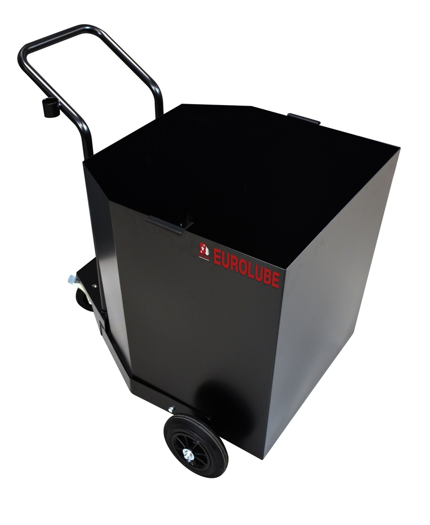 Safety drum trolley with spill containment, for drums up to 208 l (16860, EUROLUBE)