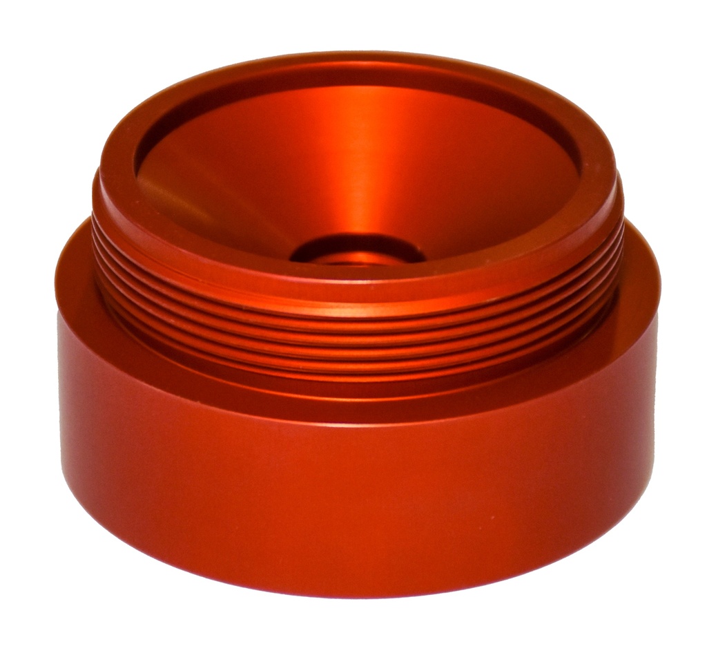 Adapteris harmonikinėms tepalo kasetėms, raudonas, akumuliatoriniam siurbliui (26783, EUROLUBE)