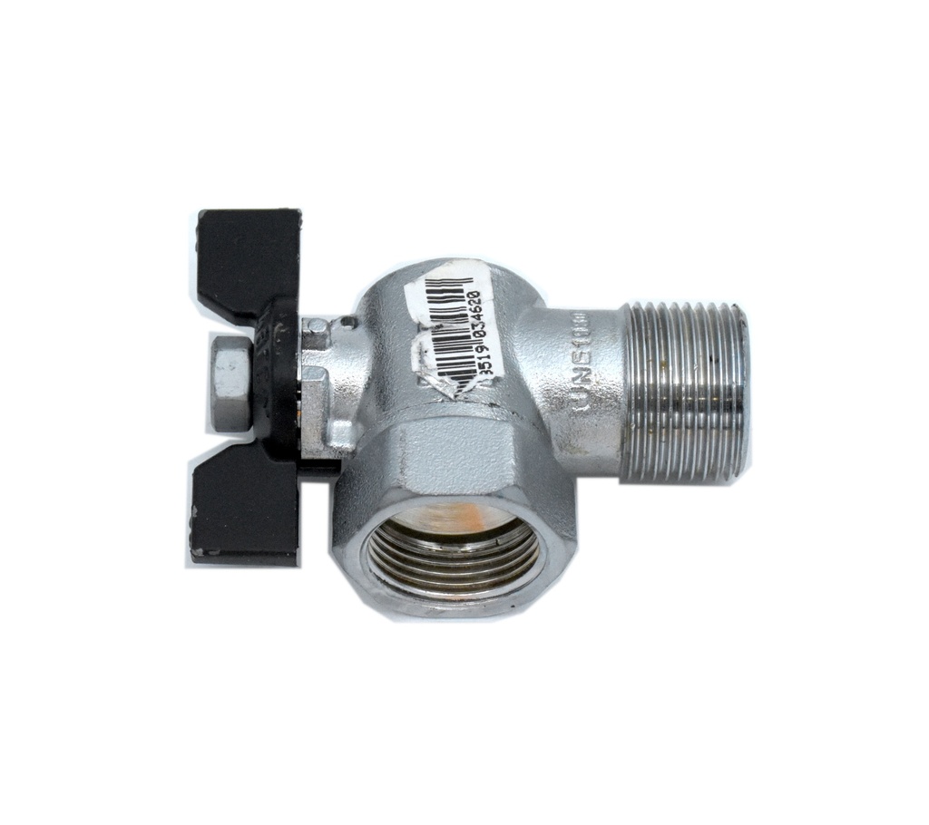 Rutulinis ventilis, alkūninis, G3/4 col. (3017512, EUROLUBE)